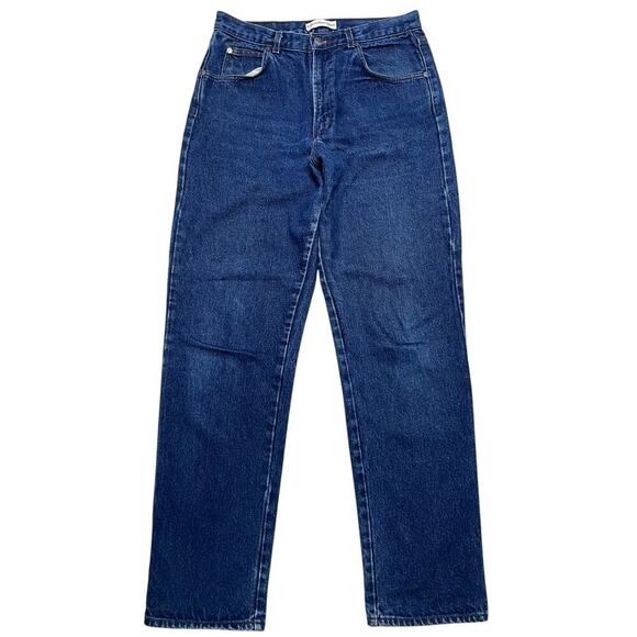 Vintage 90s Calvin Klein Sport Women's Blue Mom Jeans - Dark Washed Hi Rise - 14 - Picture 1 of 11